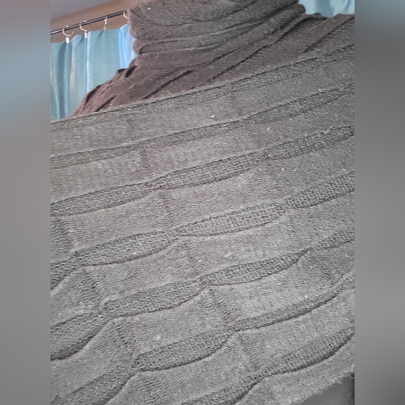 Textured Turtleneck Poncho from Big Buddah - Picture 8 of 10